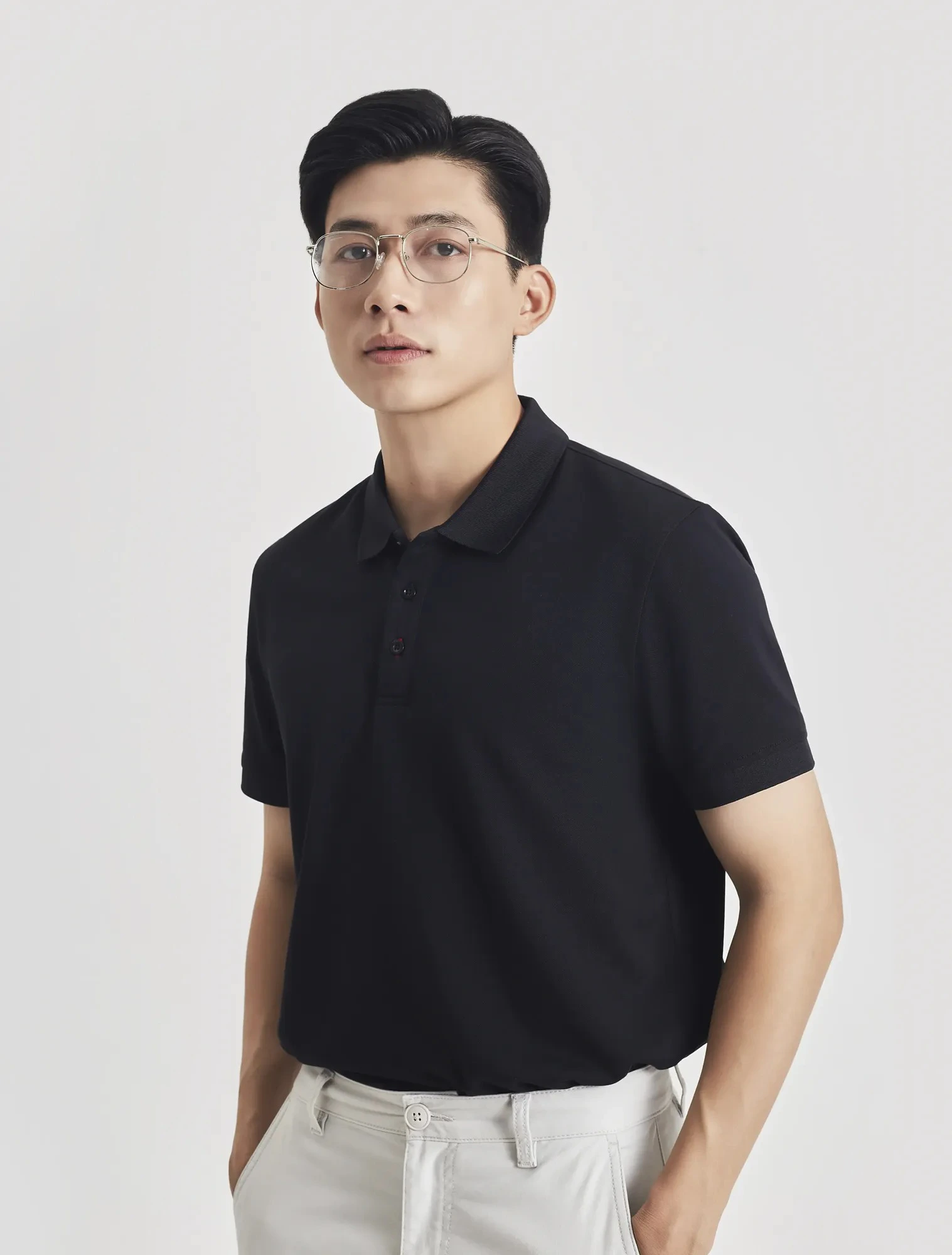 Áo polo nam basic dáng suông ND006 - Ảnh 3