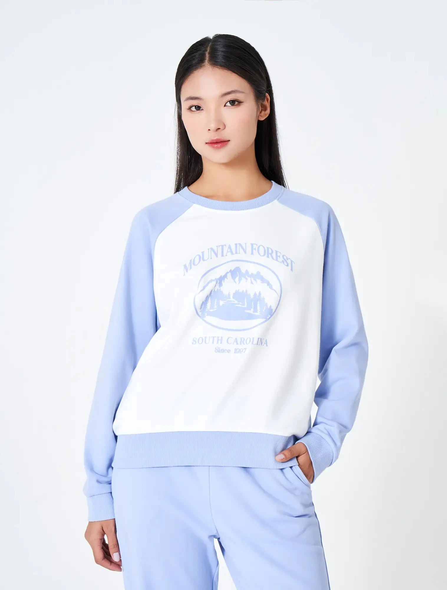 Bộ Nỉ Nữ Phối Màu Thời Trang